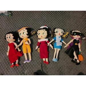 New Lot 5 Collectable Betty Boop 17" Stuffed Doll-Kellytoy